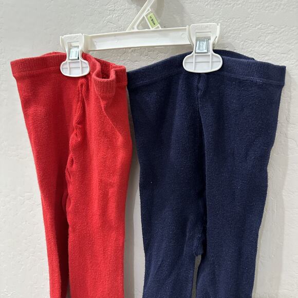 Primary Navy Blue & Red Footed Tights Bundle - Picture 2 of 7